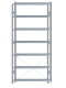 SCHULTE Steckregal, Fachbodenregale Stecksystem, Grundregal, einseitig nutzbar, H3000xB1300xT300 mm, 7 Fachböden, Fachlast 150 kg, sendzimirverzinkt