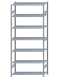 SCHULTE Steckregal, Fachbodenregale Stecksystem, Grundregal, beidseitig nutzbar, H3000xB1300xT500 mm, 7 Fachböden, Fachlast 150 kg, sendzimirverzinkt