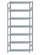 SCHULTE Steckregal, Fachbodenregale Stecksystem, Grundregal, einseitig nutzbar, H3000xB1300xT500 mm, 7 Fachböden, Fachlast 150 kg, sendzimirverzinkt