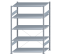 SCHULTE Steckregal, Fachbodenregale Stecksystem, Grundregal, einseitig nutzbar, H2000xB1300xT800 mm, 5 Fachböden, Fachlast 150 kg, sendzimirverzinkt