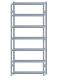 SCHULTE Steckregal, Fachbodenregale Stecksystem, Grundregal, beidseitig nutzbar, H3000xB1300xT300 mm, 7 Fachböden, Fachlast 250 kg, sendzimirverzinkt