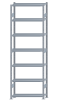 SCHULTE Steckregal, Fachbodenregale Stecksystem, Grundregal, beidseitig nutzbar, H3000xB1000xT300 mm, 7 Fachböden, Fachlast 250 kg, sendzimirverzinkt