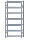 SCHULTE Steckregal, Fachbodenregale Stecksystem, Grundregal, beidseitig nutzbar, H3000xB1300xT500 mm, 7 Fachböden, Fachlast 250 kg, sendzimirverzinkt