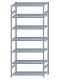 SCHULTE Steckregal, Fachbodenregale Stecksystem, Grundregal, beidseitig nutzbar, H3000xB1300xT600 mm, 7 Fachböden, Fachlast 250 kg, sendzimirverzinkt