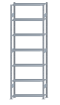 SCHULTE Steckregal, Fachbodenregale Stecksystem, Grundregal, beidseitig nutzbar, H3000xB1000xT300 mm, 7 Fachböden, Fachlast 85 kg, sendzimirverzinkt