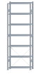 SCHULTE Steckregal, Fachbodenregale Stecksystem, Grundregal, einseitig nutzbar, H3000xB1000xT300 mm, 7 Fachböden, Fachlast 85 kg, sendzimirverzinkt