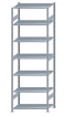 SCHULTE Steckregal, Fachbodenregale Stecksystem, Grundregal, beidseitig nutzbar, H3000xB1000xT600 mm, 7 Fachböden, Fachlast 85 kg, sendzimirverzinkt