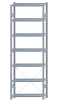 SCHULTE Steckregal, Fachbodenregale Stecksystem, Grundregal, einseitig nutzbar, H3000xB1000xT300 mm, 7 Fachböden, Fachlast 330 kg, sendzimirverzinkt