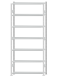 SCHULTE Steckregal, Fachbodenregale Stecksystem, Grundregal, beidseitig nutzbar, H3000xB1300xT300 mm, 7 Fachböden, Fachlast 150 kg, RAL 7035 lichtgrau