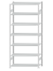 SCHULTE Steckregal, Fachbodenregale Stecksystem, Grundregal, beidseitig nutzbar, H3000xB1300xT500 mm, 7 Fachböden, Fachlast 150 kg, RAL 7035 lichtgrau