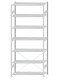 SCHULTE Steckregal, Fachbodenregale Stecksystem, Grundregal, einseitig nutzbar, H3000xB1300xT500 mm, 7 Fachböden, Fachlast 150 kg, RAL 7035 lichtgrau