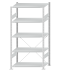 SCHULTE Steckregal, Fachbodenregale Stecksystem, Grundregal, einseitig nutzbar, H2000xB1000xT600 mm, 5 Fachböden, Fachlast 150 kg, RAL 7035 lichtgrau
