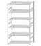 SCHULTE Steckregal, Fachbodenregale Stecksystem, Grundregal, beidseitig nutzbar, H2500xB1300xT800 mm, 6 Fachböden, Fachlast 150 kg, RAL 7035 lichtgrau