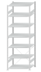 SCHULTE Steckregal, Fachbodenregale Stecksystem, Grundregal, einseitig nutzbar, H3000xB1000xT800 mm, 7 Fachböden, Fachlast 150 kg, RAL 7035 lichtgrau