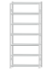SCHULTE Steckregal, Fachbodenregale Stecksystem, Grundregal, beidseitig nutzbar, H3000xB1300xT300 mm, 7 Fachböden, Fachlast 250 kg, RAL 7035 lichtgrau