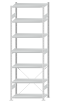 SCHULTE Steckregal, Fachbodenregale Stecksystem, Grundregal, einseitig nutzbar, H3000xB1000xT500 mm, 7 Fachböden, Fachlast 250 kg, RAL 7035 lichtgrau
