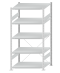 SCHULTE Steckregal, Fachbodenregale Stecksystem, Grundregal, einseitig nutzbar, H2000xB1000xT800 mm, 5 Fachböden, Fachlast 250 kg, RAL 7035 lichtgrau
