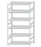 SCHULTE Steckregal, Fachbodenregale Stecksystem, Grundregal, beidseitig nutzbar, H2500xB1300xT800 mm, 6 Fachböden, Fachlast 250 kg, RAL 7035 lichtgrau