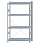 SCHULTE Steckregal, Fachbodenregale Stecksystem, Grundregal, einseitig nutzbar, H1800xB1000xT300 mm, 4 Fachböden, Fachlast 250 kg, sendzimirverzinkt