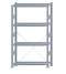 SCHULTE Steckregal, Fachbodenregale Stecksystem, Grundregal, einseitig nutzbar, H1800xB1000xT300 mm, 4 Fachböden, Fachlast 330 kg, sendzimirverzinkt