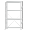SCHULTE Steckregal, Fachbodenregale Stecksystem, Grundregal, einseitig nutzbar, H1800xB1000xT300 mm, 4 Fachböden, Fachlast 150 kg, RAL 7035 lichtgrau