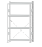SCHULTE Steckregal, Fachbodenregale Stecksystem, Grundregal, einseitig nutzbar, H1800xB1000xT300 mm, 4 Fachböden, Fachlast 250 kg, RAL 7035 lichtgrau