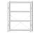 SCHULTE Steckregal, Fachbodenregale Stecksystem, Grundregal, einseitig nutzbar, H1800xB1300xT300 mm, 4 Fachböden, Fachlast 150 kg, RAL 7035 lichtgrau