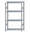 SCHULTE Steckregal, Fachbodenregale Stecksystem, Grundregal, einseitig nutzbar, H1800xB1000xT400 mm, 4 Fachböden, Fachlast 85 kg, sendzimirverzinkt