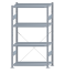 SCHULTE Steckregal, Fachbodenregale Stecksystem, Grundregal, einseitig nutzbar, H1800xB1000xT400 mm, 4 Fachböden, Fachlast 250 kg, sendzimirverzinkt