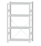 SCHULTE Steckregal, Fachbodenregale Stecksystem, Grundregal, einseitig nutzbar, H1800xB1000xT400 mm, 4 Fachböden, Fachlast 85 kg, RAL 7035 lichtgrau