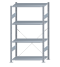 SCHULTE Steckregal, Fachbodenregale Stecksystem, Grundregal, einseitig nutzbar, H1800xB1000xT500 mm, 4 Fachböden, Fachlast 85 kg, sendzimirverzinkt