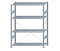 SCHULTE Steckregal, Fachbodenregale Stecksystem, Grundregal, einseitig nutzbar, H1800xB1300xT500 mm, 4 Fachböden, Fachlast 150 kg, sendzimirverzinkt