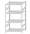 SCHULTE Steckregal, Fachbodenregale Stecksystem, Grundregal, einseitig nutzbar, H1800xB1000xT800 mm, 4 Fachböden, Fachlast 250 kg, RAL 7035 lichtgrau