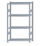 SCHULTE Steckregal, Fachbodenregale Stecksystem, Grundregal, beidseitig nutzbar, H1800xB1000xT400 mm, 4 Fachböden, Fachlast 85 kg, sendzimirverzinkt