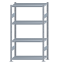 SCHULTE Steckregal, Fachbodenregale Stecksystem, Grundregal, beidseitig nutzbar, H1800xB1000xT400 mm, 4 Fachböden, Fachlast 250 kg, sendzimirverzinkt
