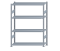 SCHULTE Steckregal, Fachbodenregale Stecksystem, Grundregal, beidseitig nutzbar, H1800xB1300xT400 mm, 4 Fachböden, Fachlast 250 kg, sendzimirverzinkt