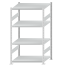 SCHULTE Steckregal, Fachbodenregale Stecksystem, Grundregal, beidseitig nutzbar, H1800xB1000xT800 mm, 4 Fachböden, Fachlast 250 kg, RAL 7035 lichtgrau