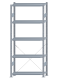 SCHULTE Steckregal, Fachbodenregale Stecksystem, Grundregal, einseitig nutzbar, H2300xB1000xT300 mm, 5 Fachböden, Fachlast 250 kg, sendzimirverzinkt