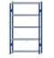 SCHULTE Steckregal, Fachbodenregale Stecksystem, Grundregal, einseitig nutzbar, H2300xB1300xT300 mm, 5 Fachböden, Fachlast 85 kg, RAL 5010 enzianblau / verzinkt