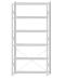 SCHULTE Steckregal, Fachbodenregale Stecksystem, Grundregal, einseitig nutzbar, H2750xB1300xT300 mm, 6 Fachböden, Fachlast 150 kg, RAL 7035 lichtgrau