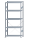 SCHULTE Steckregal, Fachbodenregale Stecksystem, Grundregal, einseitig nutzbar, H2300xB1000xT400 mm, 5 Fachböden, Fachlast 85 kg, sendzimirverzinkt