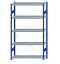 SCHULTE Steckregal, Fachbodenregale Stecksystem, Grundregal, einseitig nutzbar, H2300xB1300xT400 mm, 5 Fachböden, Fachlast 250 kg, RAL 5010 enzianblau / verzinkt