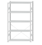 SCHULTE Steckregal, Fachbodenregale Stecksystem, Grundregal, einseitig nutzbar, H2300xB1300xT400 mm, 5 Fachböden, Fachlast 150 kg, RAL 7035 lichtgrau