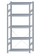 SCHULTE Steckregal, Fachbodenregale Stecksystem, Grundregal, einseitig nutzbar, H2300xB1000xT500 mm, 5 Fachböden, Fachlast 150 kg, sendzimirverzinkt