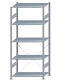 SCHULTE Steckregal, Fachbodenregale Stecksystem, Grundregal, einseitig nutzbar, H2300xB1000xT600 mm, 5 Fachböden, Fachlast 85 kg, sendzimirverzinkt