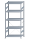 SCHULTE Steckregal, Fachbodenregale Stecksystem, Grundregal, einseitig nutzbar, H2300xB1000xT600 mm, 5 Fachböden, Fachlast 250 kg, sendzimirverzinkt