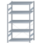 SCHULTE Steckregal, Fachbodenregale Stecksystem, Grundregal, einseitig nutzbar, H2300xB1300xT800 mm, 5 Fachböden, Fachlast 150 kg, sendzimirverzinkt