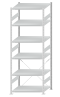 SCHULTE Steckregal, Fachbodenregale Stecksystem, Grundregal, einseitig nutzbar, H2750xB1000xT800 mm, 6 Fachböden, Fachlast 250 kg, RAL 7035 lichtgrau