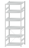 SCHULTE Steckregal, Fachbodenregale Stecksystem, Grundregal, einseitig nutzbar, H2750xB1000xT800 mm, 6 Fachböden, Fachlast 330 kg, RAL 7035 lichtgrau