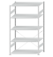 SCHULTE Steckregal, Fachbodenregale Stecksystem, Grundregal, einseitig nutzbar, H2300xB1300xT800 mm, 5 Fachböden, Fachlast 150 kg, RAL 7035 lichtgrau